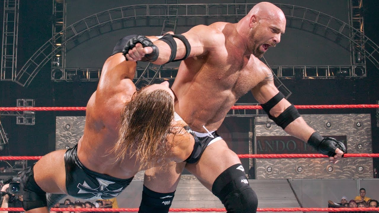 Resultado de imagem para triple h vs goldberg vs kane armageddon