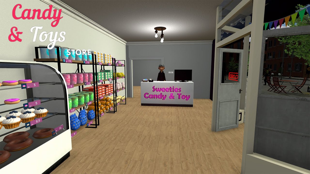 First Employee Hired! Candy & Toy Store Simulator HUGE Progress! Part 4