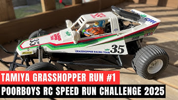 Tamiya Grasshopper - Poorboys RC Speedrun 2025 - Run 1 @poorboysrc‬ #pbsrc #pbsrc2025 #tamiya