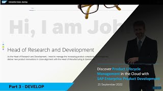 Discover PLM in the Cloud with SAP Enterprise Product Development - Develop Profile