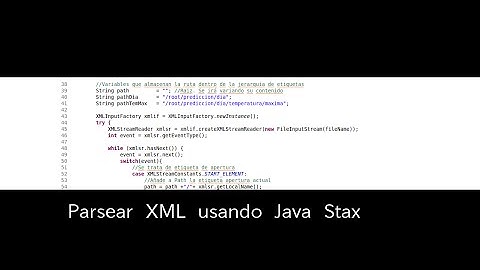 Parsear XML con Stax cursor