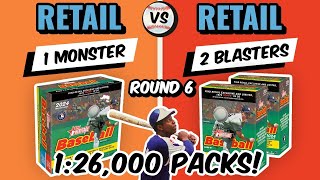 INCREDIBLE HOF DUAL PATCH RELIC  2024 TOPPS HERITAGE 1 MONSTER BOX VS 2 BLASTER BOXES ROUND 6