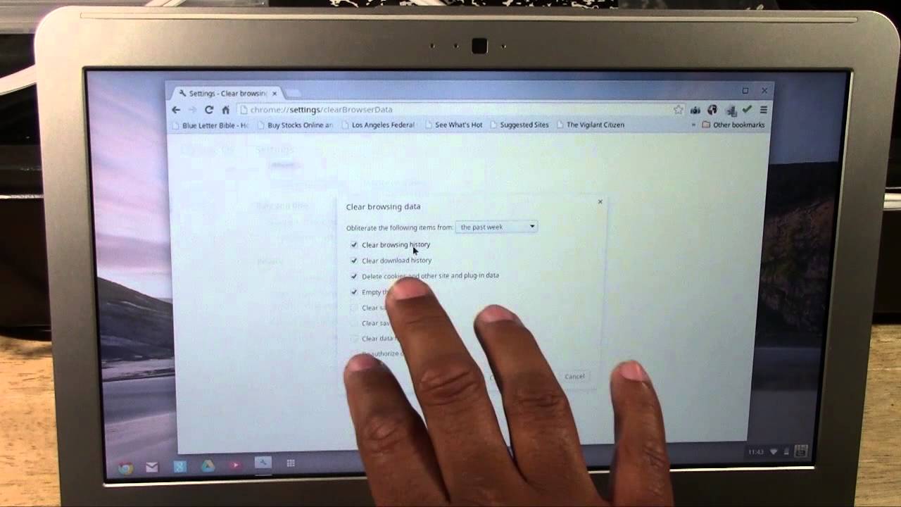 Chromebook: How to Clear Your Web History | H2TechVideos - YouTube