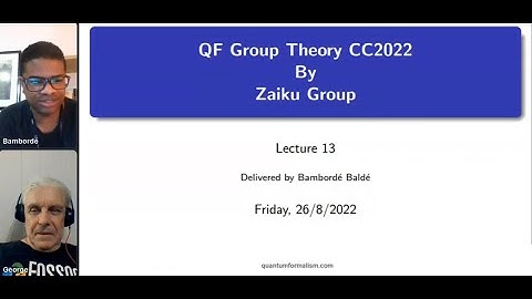 Group Theory 13