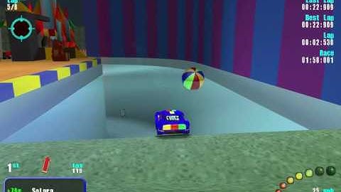 Re-Volt Custom Track Toy-Volt : Party 3 by doll265, 12 Cars 8 Laps & Pickups!