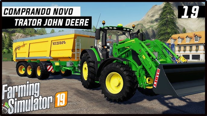 TRATOR MONSTRO! JOHN DEERE 9RX  FARMING SIMULATOR 19 [PT-BR] 