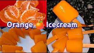 Orange icecream recipe | home made icecream | Easy orange icecream | Popsicle recipe | Kulfi at home