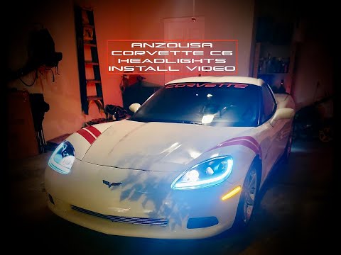 New C6 Corvette headlights!!! Super easy install