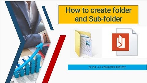 #How to create folder and sub- folder#Class 3#Computer subject#Short video for Files and folder#
