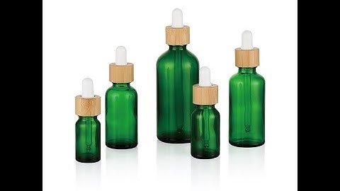 WY6029 5ml 10ml 20ml 30ml 50ml frosted glass dropper bottle with bamboo cosmetic packaging