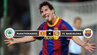 Fc barcelona × Panathinaikos | 5 × 1 | HIGHLIGHTS | All Goals | Champions league 2010/2011