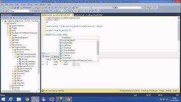 21.SQL Server Tutorial-Hindi(Inline tables valued functions)