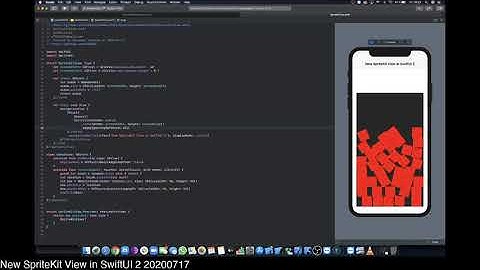 New SpriteKit View in SwiftUI 2 20200717
