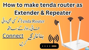 How to make Tenda router as repeater | how to connect Tenda router to another WIFI with out any wire