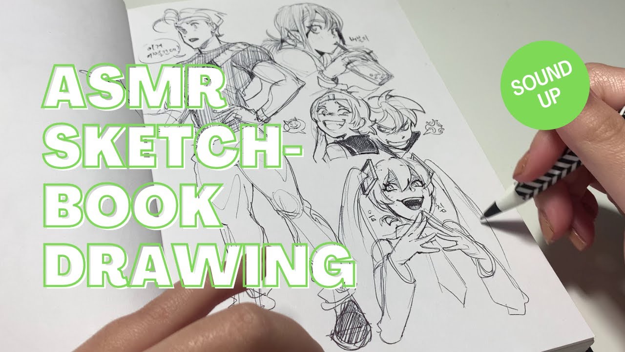 ASMR Sketchbook Drawing Episode 2 - YouTube