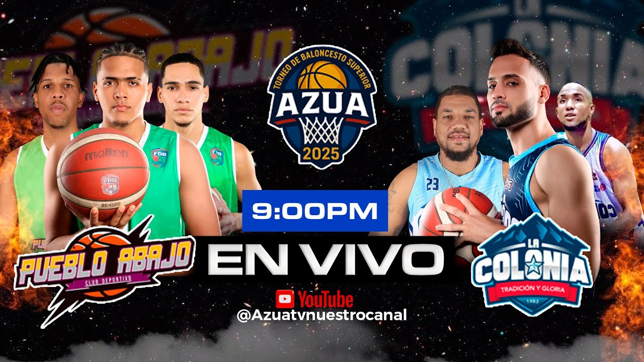 Club Pueblo abajo Vs Club Colonia - TBS AZUA 2025 - YouTube