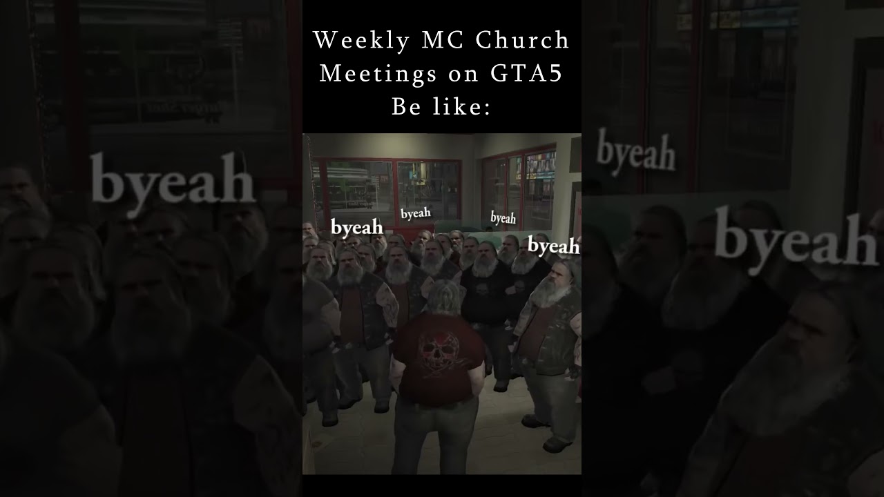 "MC Church Meetings on GTA: Online" be like 😂 