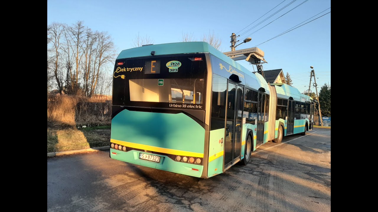 PKM Jaworzno @ Solaris Urbino 18 IV Electric #323, Linia E