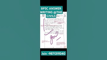 BPSC ANSWER WRITING. #shorts #youtubeshorts #bpsc #bpsc70