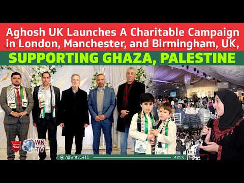 Agosh UK launches a charitable campaign in London, Manchester, and Birmingham, UK, supporting Ghaza