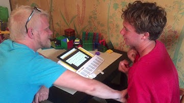 Palmer Playing The Typing App I Programmed in TouchChat