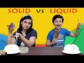 SOLID vs LIQUID CHALLENGE | Solid food vs liquid food eating challenge | Aayu and Pihu Show