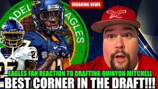 🚨Eagles Fans  LOSES IT After DRAFTING Quinyon Mitchell🔥 | Live Reaction To The Draft Pick