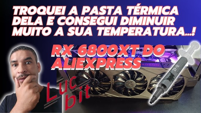 ABRI A RX 6800XT DO ALIEXPRESS ''LUCBIT'' O QUE EU ENCONTREI DENTRO DELA ME  SURPREENDEU!!! 