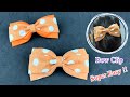 Very Easy Making Bow Hair Clip. How to make Bow Clip without sewing Machine.