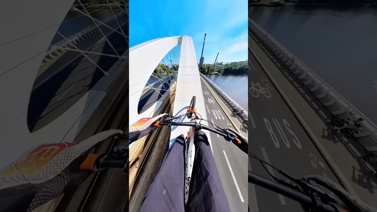 Executed by professional chill youtube #mtb #bike #mtb #bridge #40m