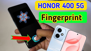 Honor 400 5g in display fingerprint setting/Honor 400 fingerprint screen lock/fingerprint sensor