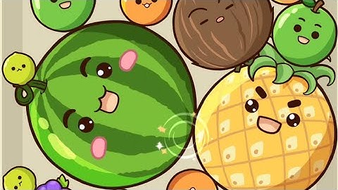 Fruit merge juicy drop game - high score with three 2 watermelons!
