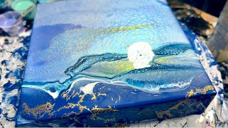 #364 How To Use Spray Paint In Your Acrylic Pour! Fluid Art/ Bloom Technique