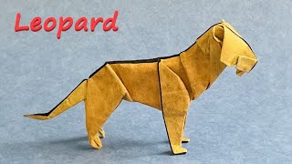 How to make origami leopard (new version), step by step tutorial