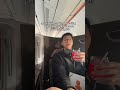 This is a joke, but drink first #viral #trending #scream #flight #singaporeairlines #businessclass