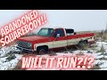 Abandoned squarebody saved from the pasture! 1976 GMC pickup truck! Will it run?!?