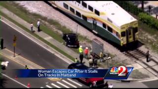 SunRail train crashes into car that stalled on tracks