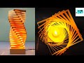 How To Make Beautiful Table Lamp With Paper | DIY Paper Lamp | How to make table lamp | Home decor |