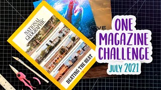 One Magazine Challenge! Surreal Collage From July 2021 National Geographic