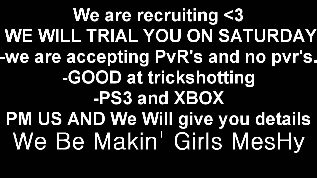 We Are Recruiting Mesh Trickshotting Youtube