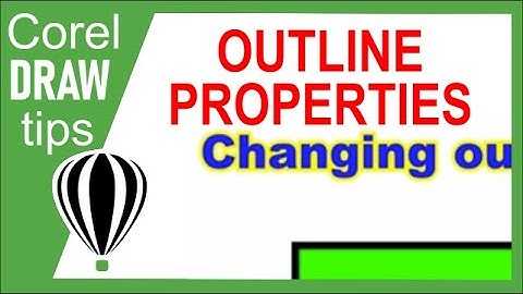 Change outline colour the fast way in CorelDraw