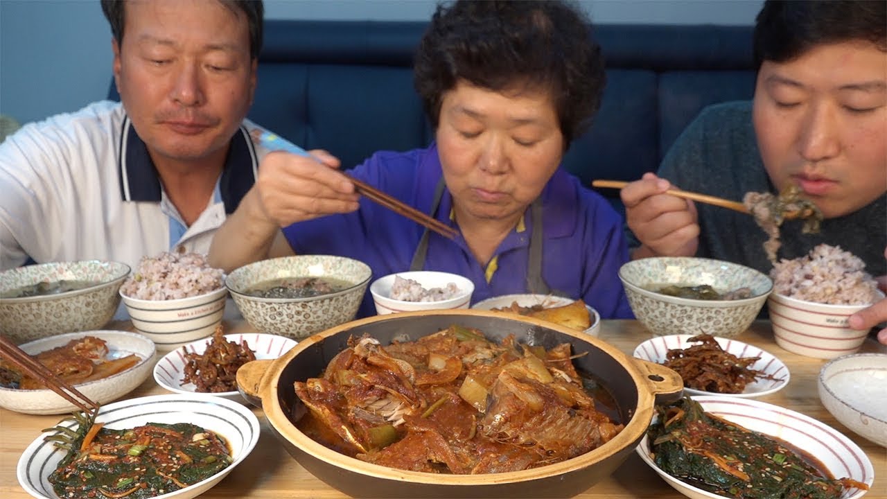 밥도둑 집밥 반찬들~ [[깻잎김치, 미역국, 고등어조림]] 요리&먹방!! - Mukbang eating show