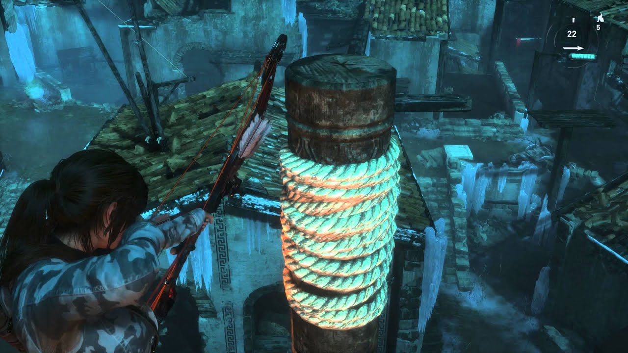 Rise of the Tomb Raider Walkthrough Part 28 - Through the First Gate - Xbox One Gameplay 1080p