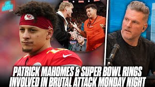 Patrick Mahomes \& His Super Bowl Rings Involved In Brutal Attack... | Pat McAfee Reacts