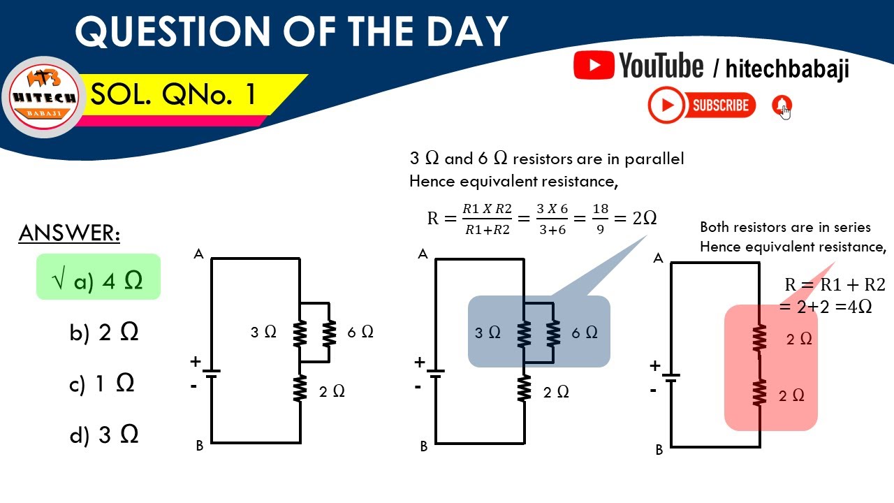 Circuit theory questions, resistance combination ckt - YouTube