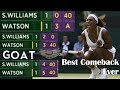 The Day Serena Proved That She IS The GOAT | The Best Comeback EVER | Serena vs Watson - Wimbledon