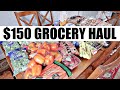 $150 LARGE FAMILY GROCERY HAUL | SHOP WITH ME ON A BUDGET