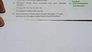 ibu membeli 3 buah apel, 2 buah mangga, 11 biah pisang sisir. berapa modus buah-buah tersebut?