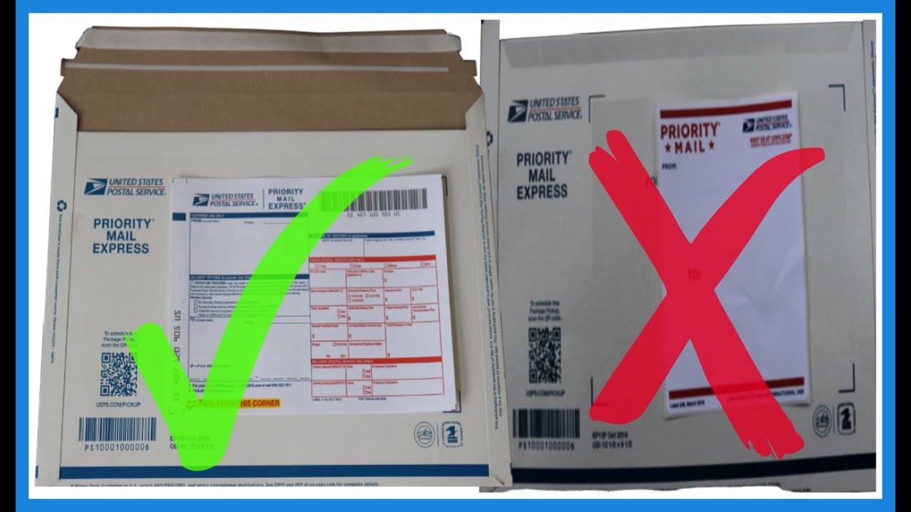 How And What Label to use for Priority Mail and Priority Mail Express  Service at Post Office Service