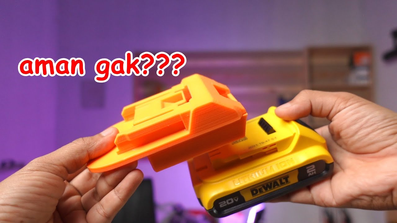 plus minus menggunakan converter / adapter baterai beda merk - YouTube